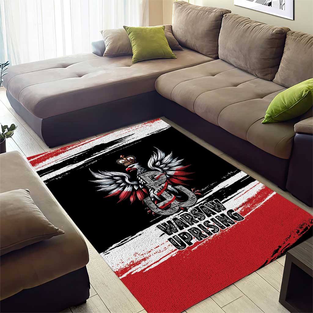 Warsaw Uprising 1944 Area Rug Polska Walczy Kotwica