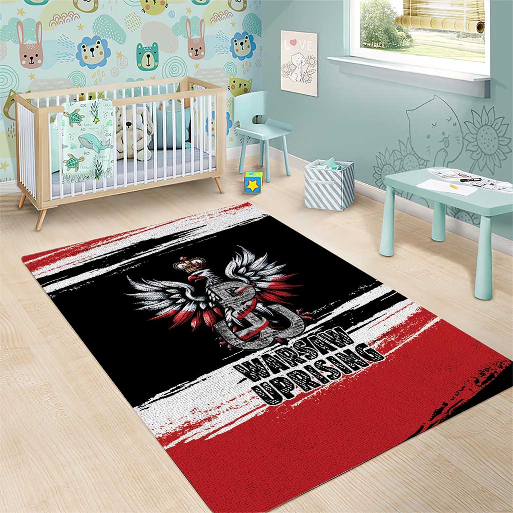 Warsaw Uprising 1944 Area Rug Polska Walczy Kotwica