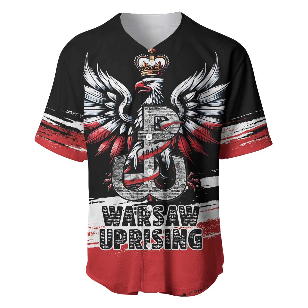 Warsaw Uprising 1944 Baseball Jersey Polska Walczy Kotwica