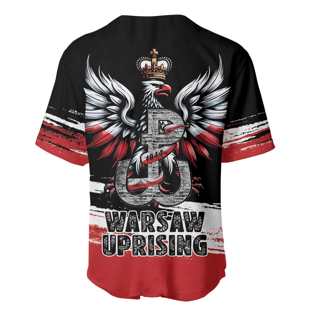 Warsaw Uprising 1944 Baseball Jersey Polska Walczy Kotwica