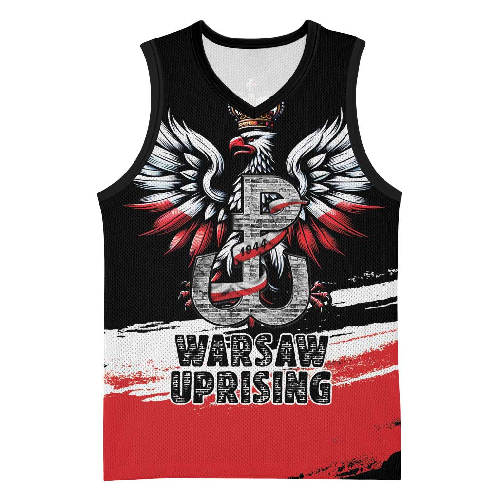Warsaw Uprising 1944 Basketball Jersey Polska Walczy Kotwica
