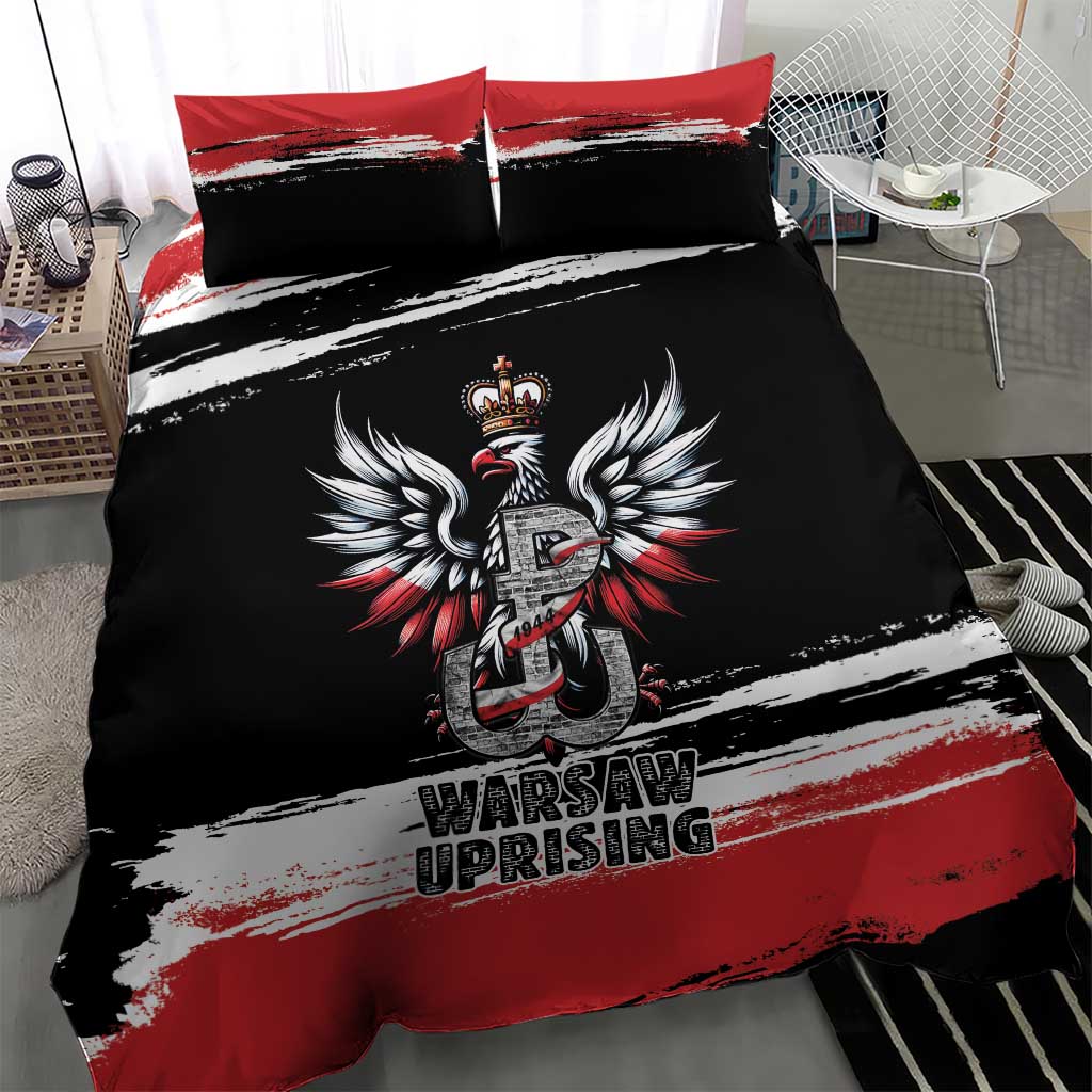 Warsaw Uprising 1944 Bedding Set Polska Walczy Kotwica