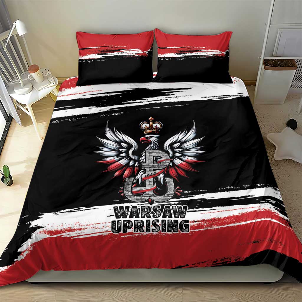 Warsaw Uprising 1944 Bedding Set Polska Walczy Kotwica