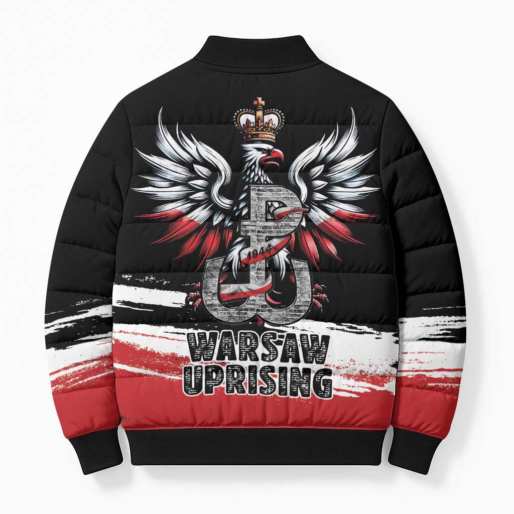 Warsaw Uprising 1944 Bomber Puffer Jacket Polska Walczy Kotwica