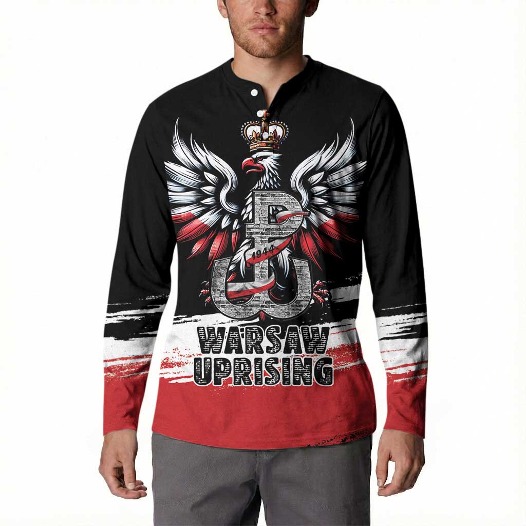 Warsaw Uprising 1944 Button Sweatshirt Polska Walczy Kotwica