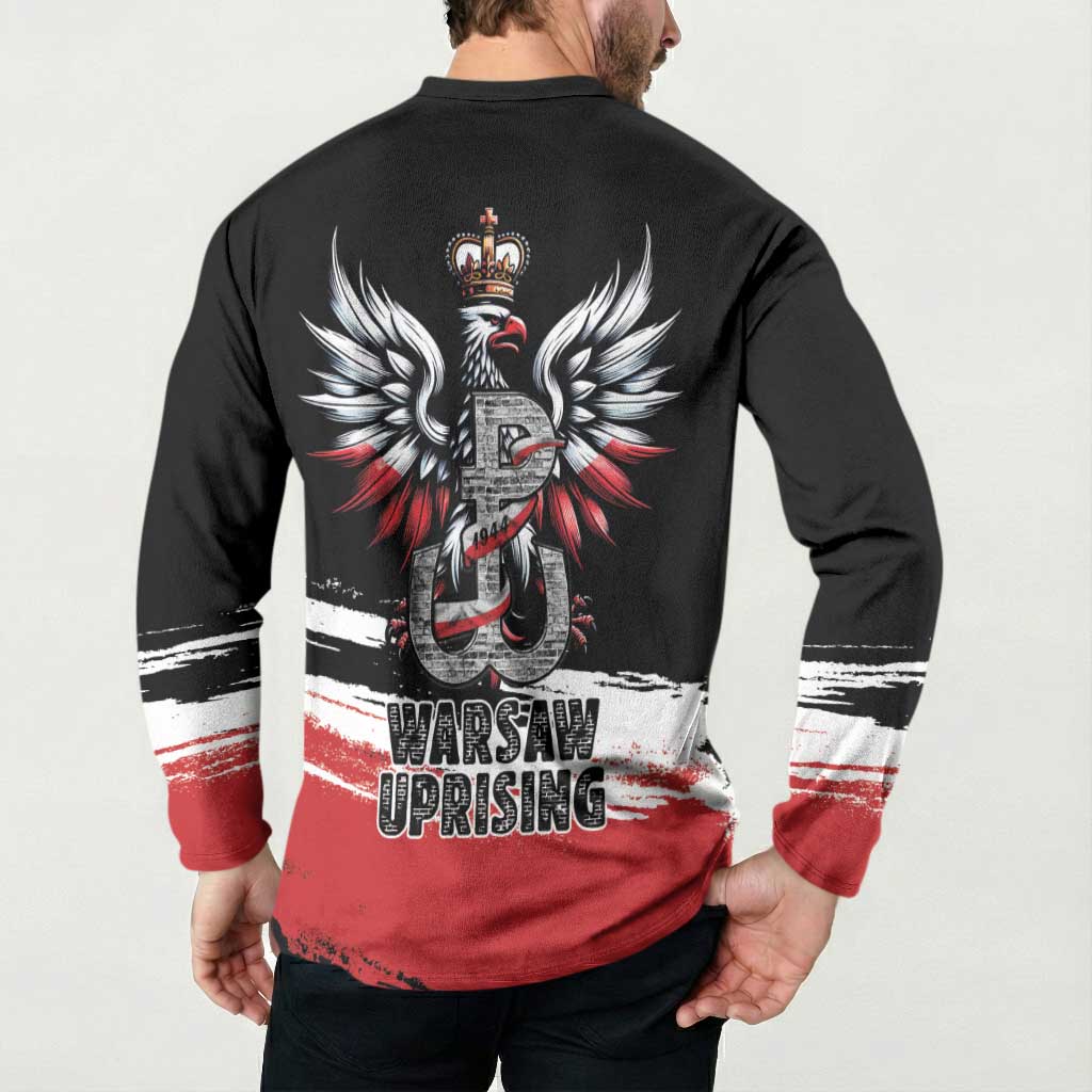 Warsaw Uprising 1944 Button Sweatshirt Polska Walczy Kotwica