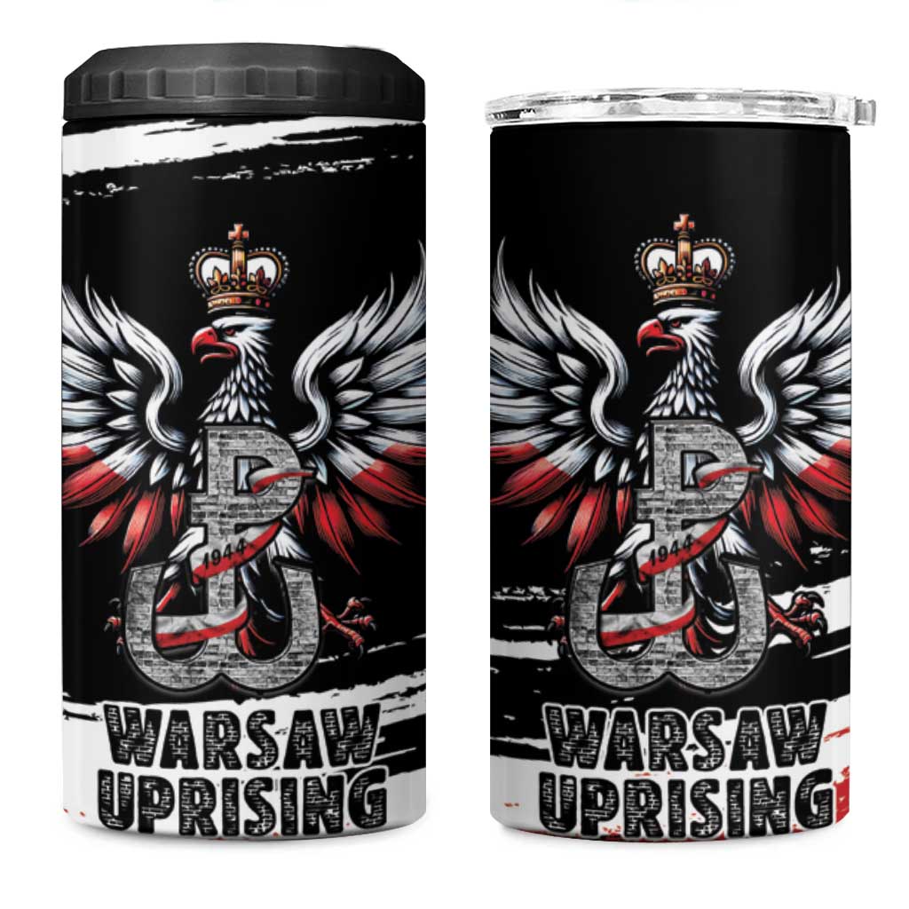 Warsaw Uprising 1944 4 in 1 Can Cooler Tumbler Polska Walczy Kotwica
