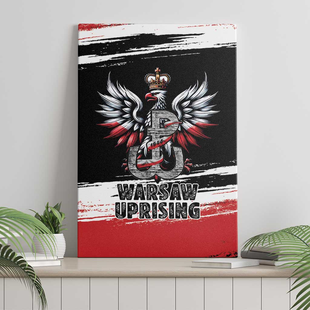 Warsaw Uprising 1944 Canvas Wall Art Polska Walczy Kotwica