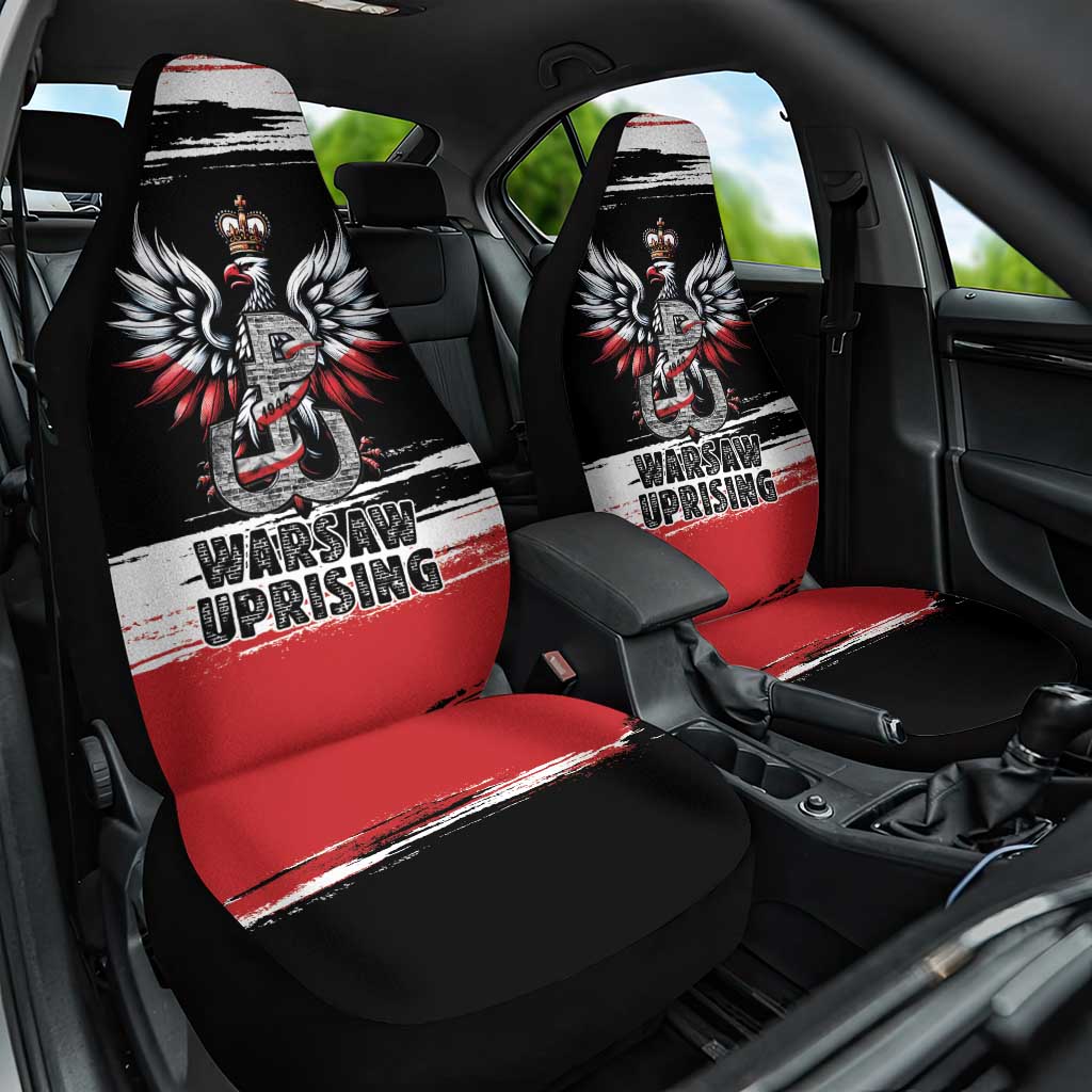 Warsaw Uprising 1944 Car Seat Cover Polska Walczy Kotwica