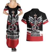 Warsaw Uprising 1944 Couples Matching Summer Maxi Dress and Hawaiian Shirt Polska Walczy Kotwica