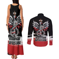 Warsaw Uprising 1944 Couples Matching Tank Maxi Dress and Long Sleeve Button Shirt Polska Walczy Kotwica