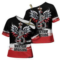 Warsaw Uprising 1944 Cross Shoulder Shirt Polska Walczy Kotwica