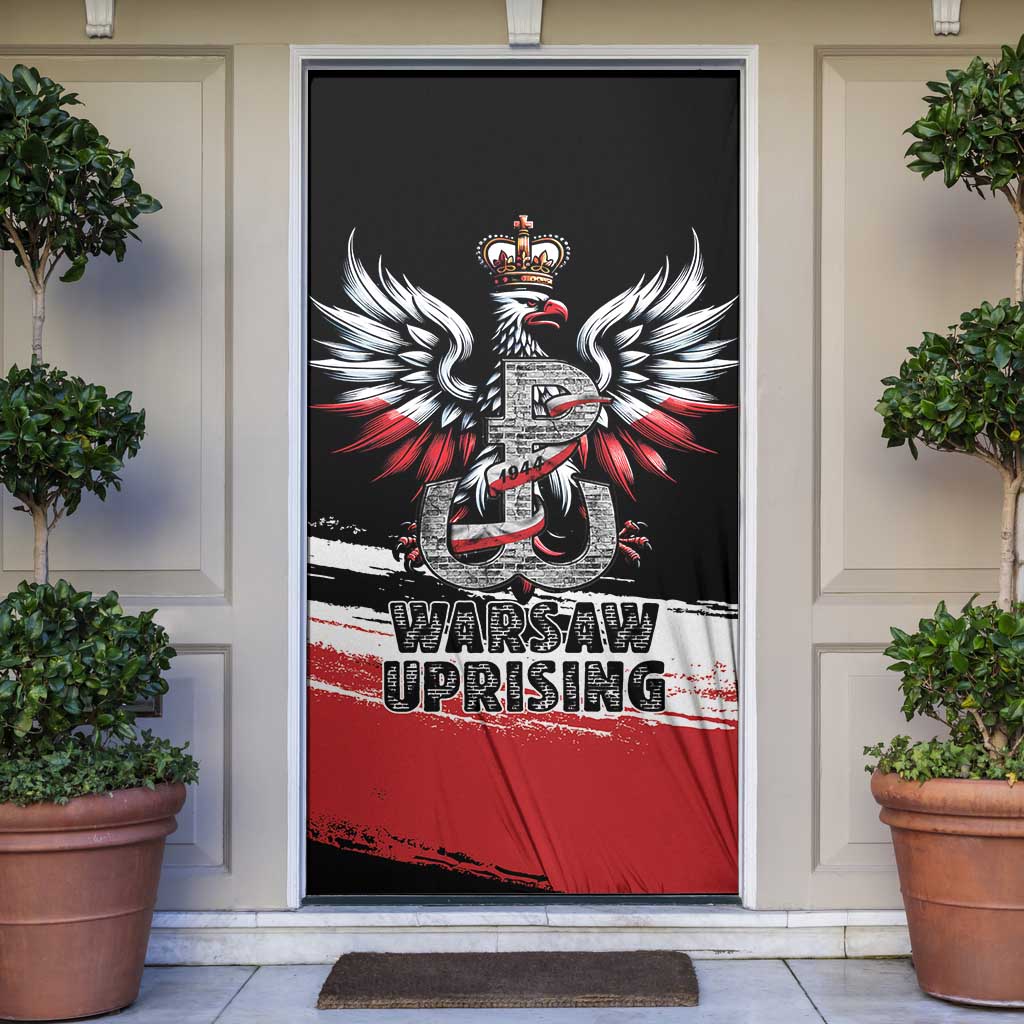 Warsaw Uprising 1944 Door Cover Polska Walczy Kotwica