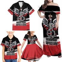 Warsaw Uprising 1944 Family Matching Off Shoulder Maxi Dress and Hawaiian Shirt Polska Walczy Kotwica