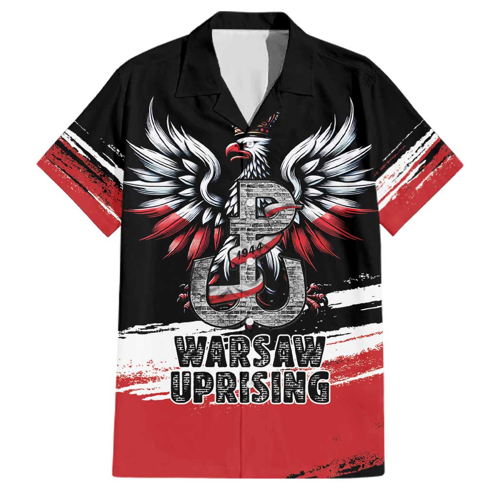 Warsaw Uprising 1944 Family Matching Off Shoulder Maxi Dress and Hawaiian Shirt Polska Walczy Kotwica