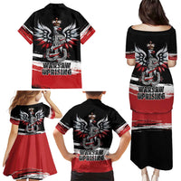 Warsaw Uprising 1944 Family Matching Puletasi and Hawaiian Shirt Polska Walczy Kotwica