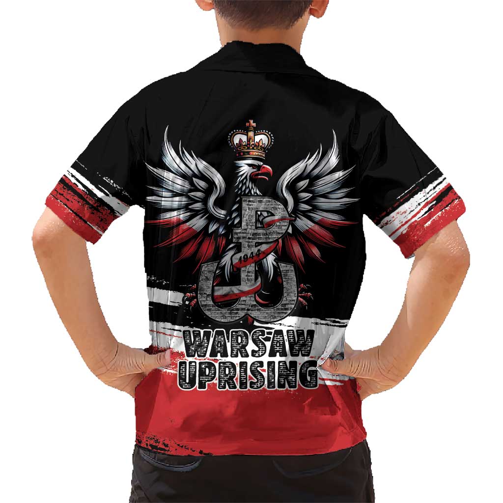 Warsaw Uprising 1944 Family Matching Summer Maxi Dress and Hawaiian Shirt Polska Walczy Kotwica