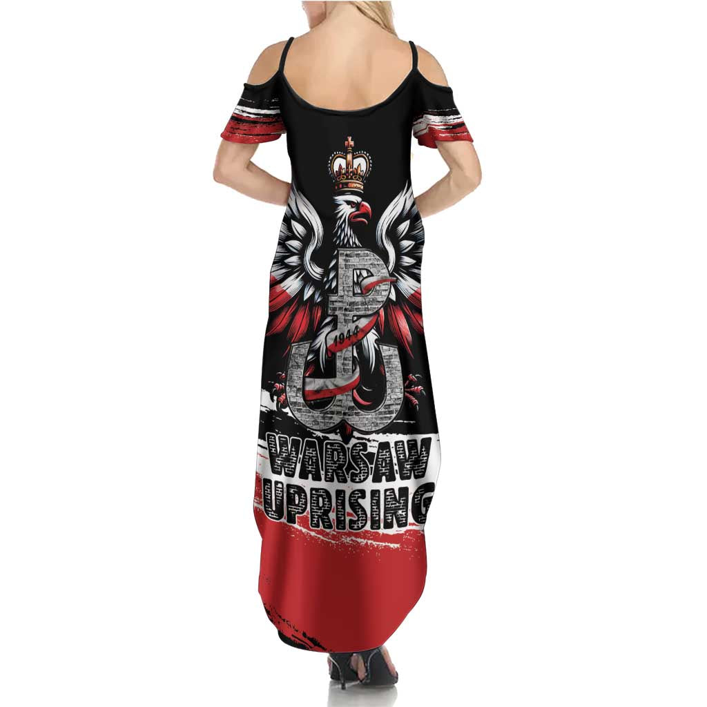 Warsaw Uprising 1944 Family Matching Summer Maxi Dress and Hawaiian Shirt Polska Walczy Kotwica