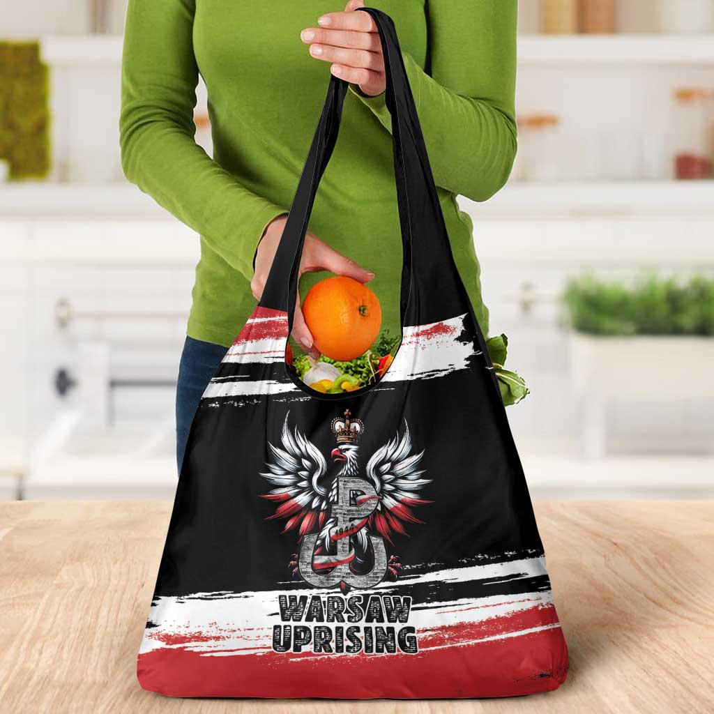 Warsaw Uprising 1944 Grocery Bag Polska Walczy Kotwica