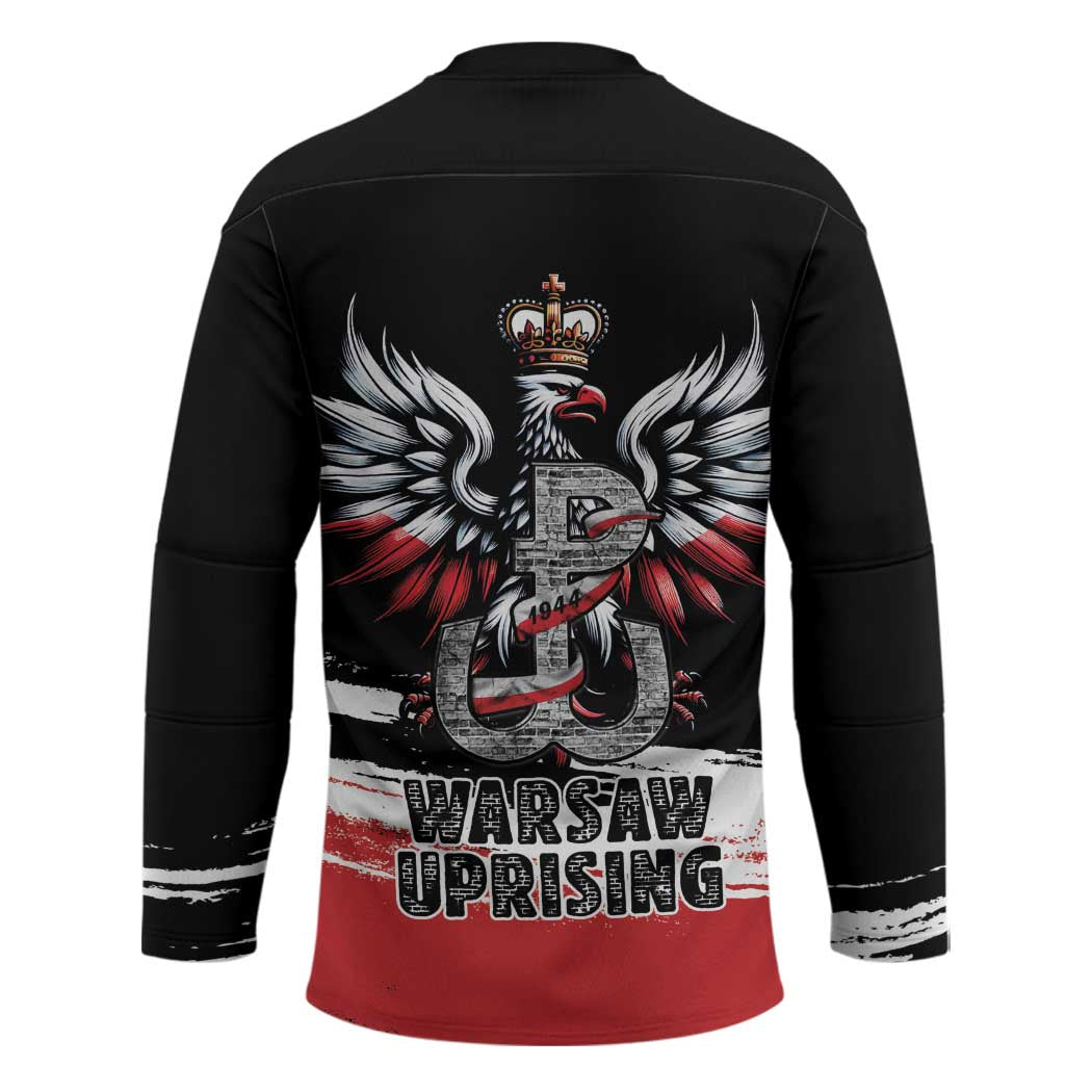 Warsaw Uprising 1944 Hockey Jersey Polska Walczy Kotwica