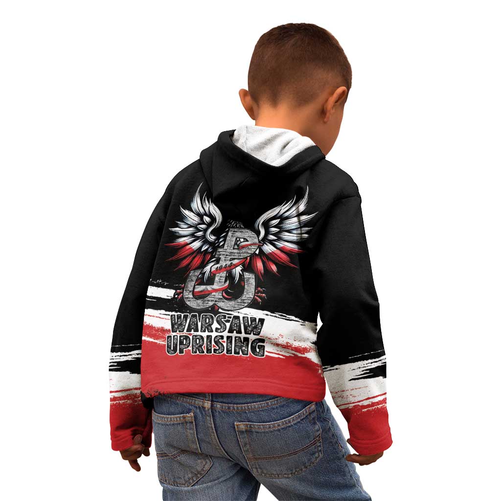 Warsaw Uprising 1944 Kid Hoodie Polska Walczy Kotwica