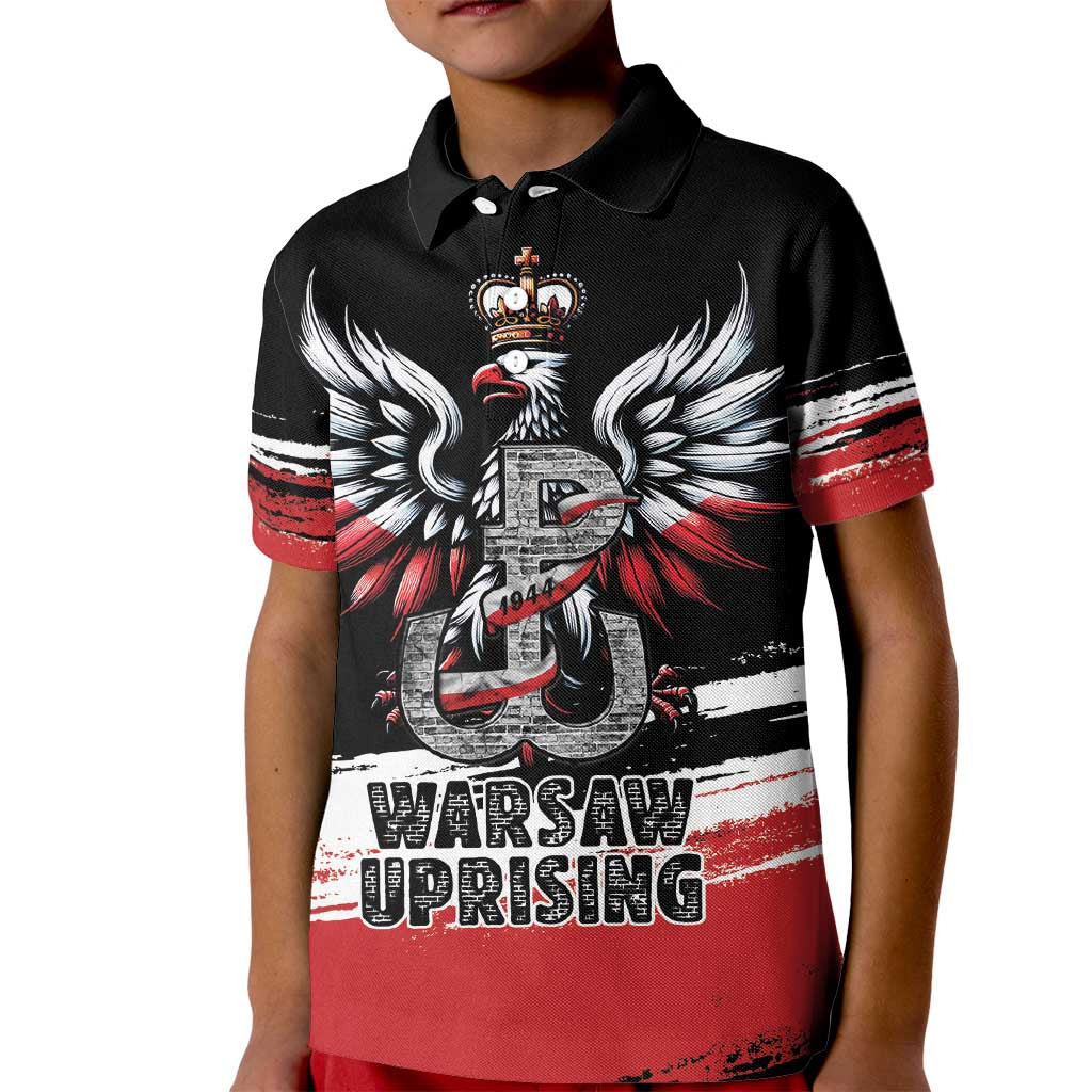 Warsaw Uprising 1944 Kid Polo Shirt Polska Walczy Kotwica
