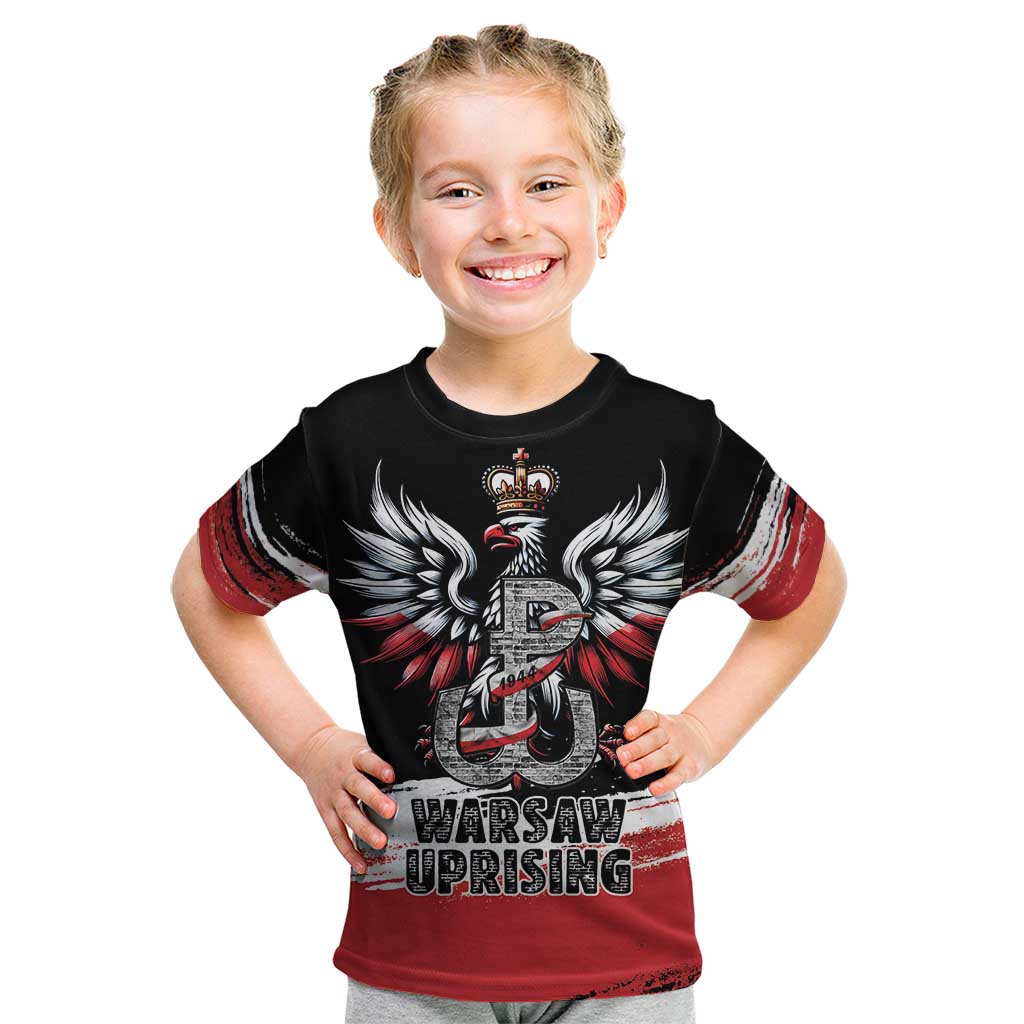 Warsaw Uprising 1944 Kid T Shirt Polska Walczy Kotwica