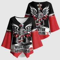 Warsaw Uprising 1944 Kimono Sleeve Blouse Polska Walczy Kotwica