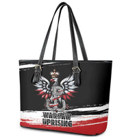 Warsaw Uprising 1944 Leather Tote Bag Polska Walczy Kotwica