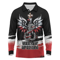 Warsaw Uprising 1944 Long Sleeve Polo Shirt Polska Walczy Kotwica