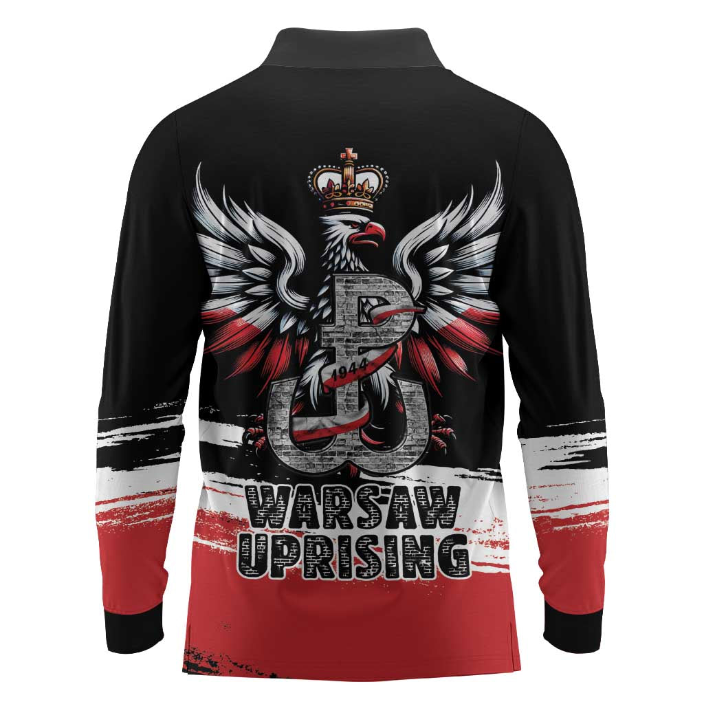 Warsaw Uprising 1944 Long Sleeve Polo Shirt Polska Walczy Kotwica