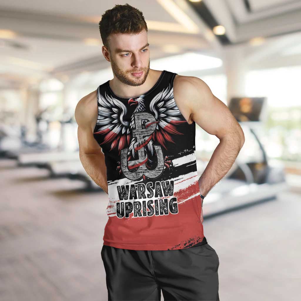 Warsaw Uprising 1944 Men Tank Top Polska Walczy Kotwica