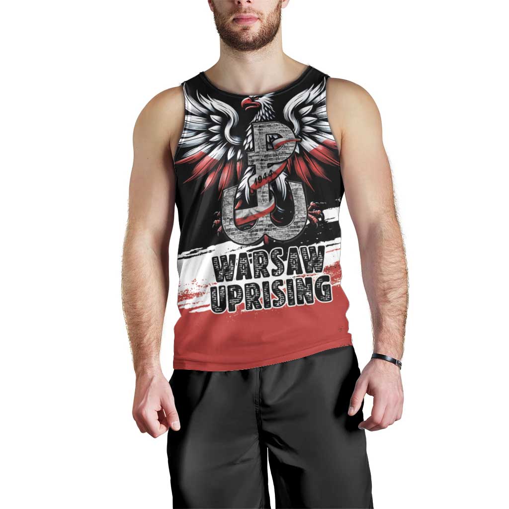 Warsaw Uprising 1944 Men Tank Top Polska Walczy Kotwica