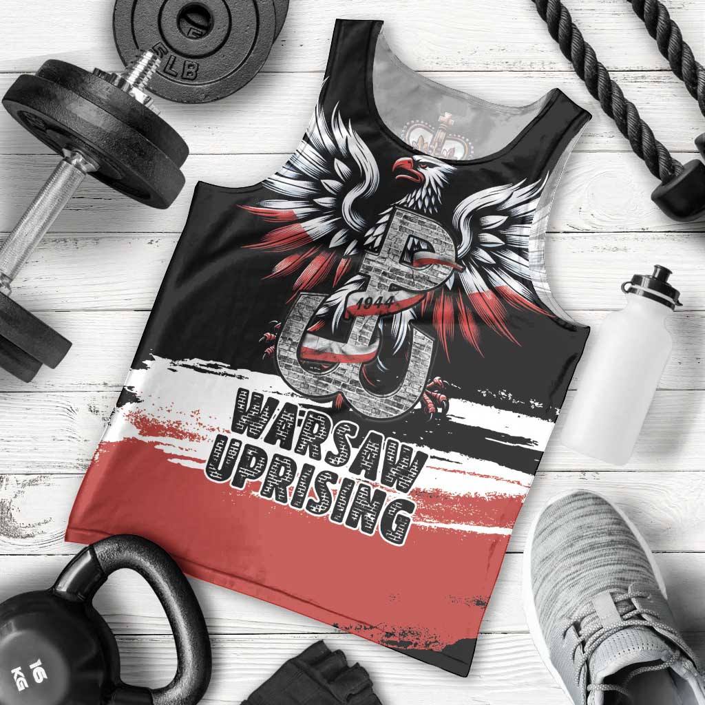 Warsaw Uprising 1944 Men Tank Top Polska Walczy Kotwica
