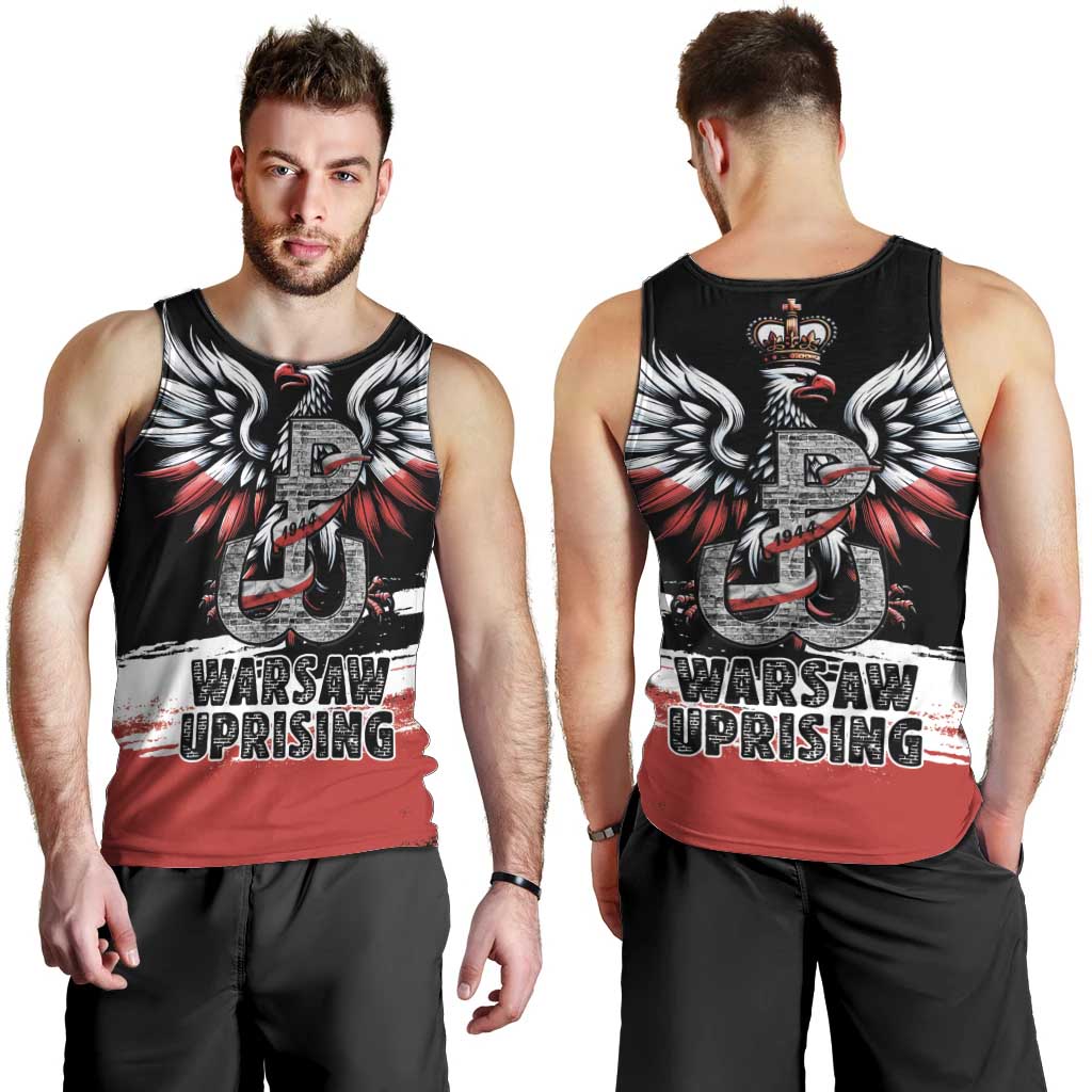 Warsaw Uprising 1944 Men Tank Top Polska Walczy Kotwica
