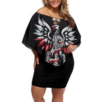 Warsaw Uprising 1944 Off Shoulder Short Dress Polska Walczy Kotwica
