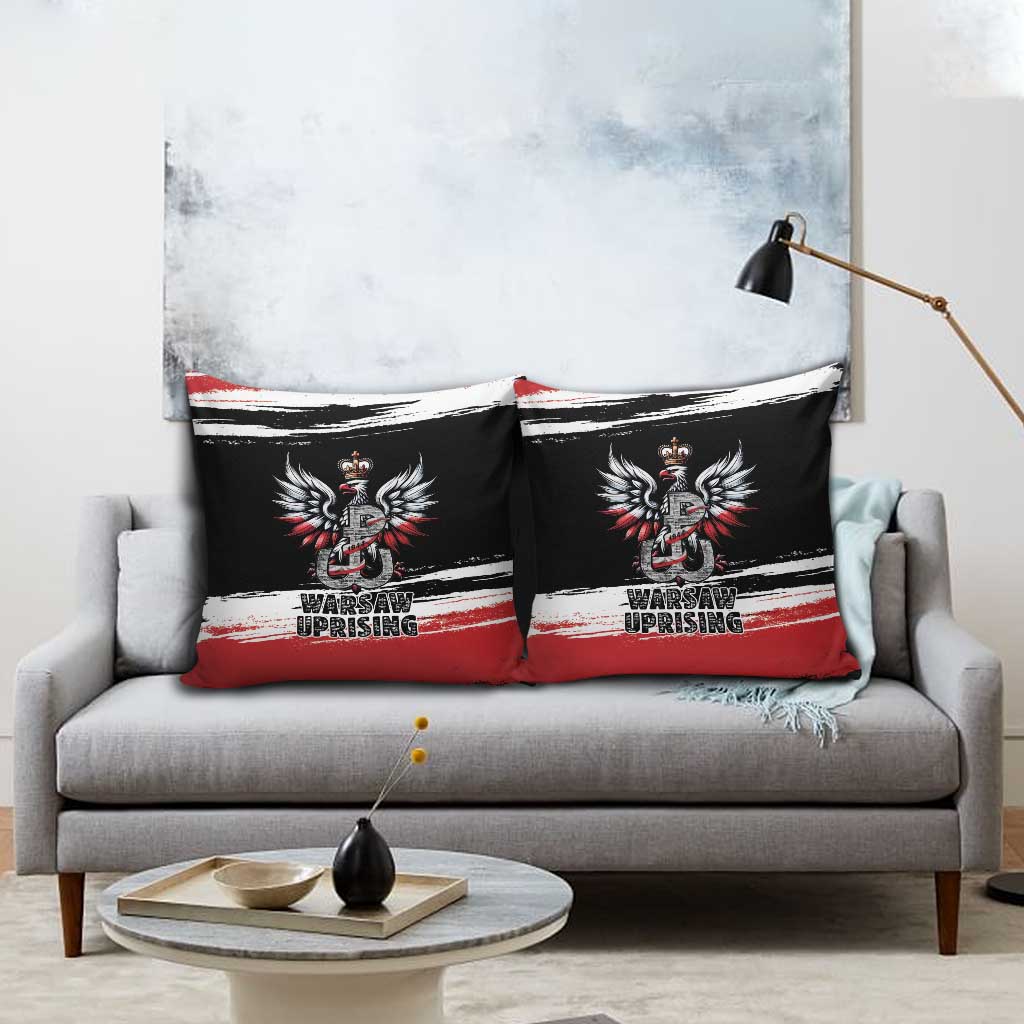 Warsaw Uprising 1944 Pillow Cover Polska Walczy Kotwica