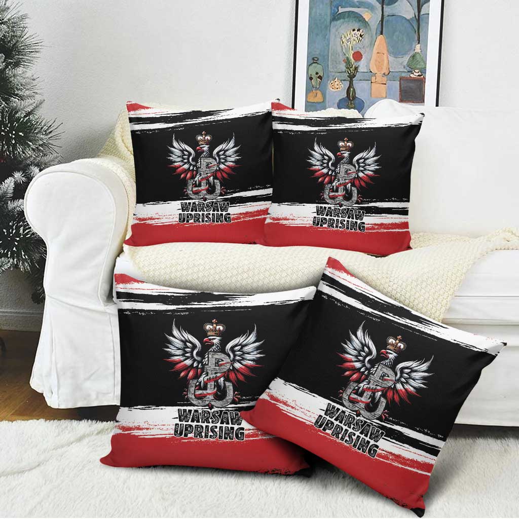 Warsaw Uprising 1944 Pillow Cover Polska Walczy Kotwica