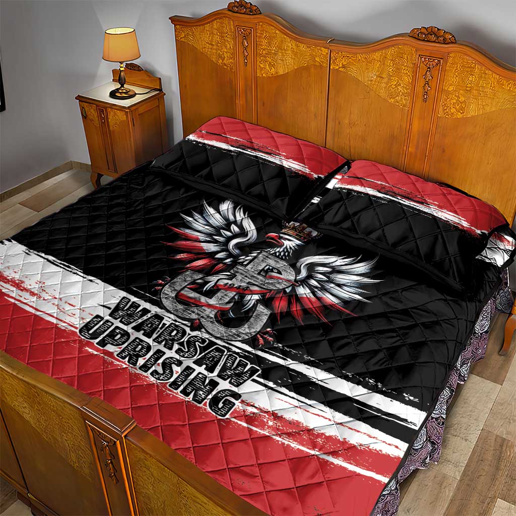 Warsaw Uprising 1944 Quilt Bed Set Polska Walczy Kotwica