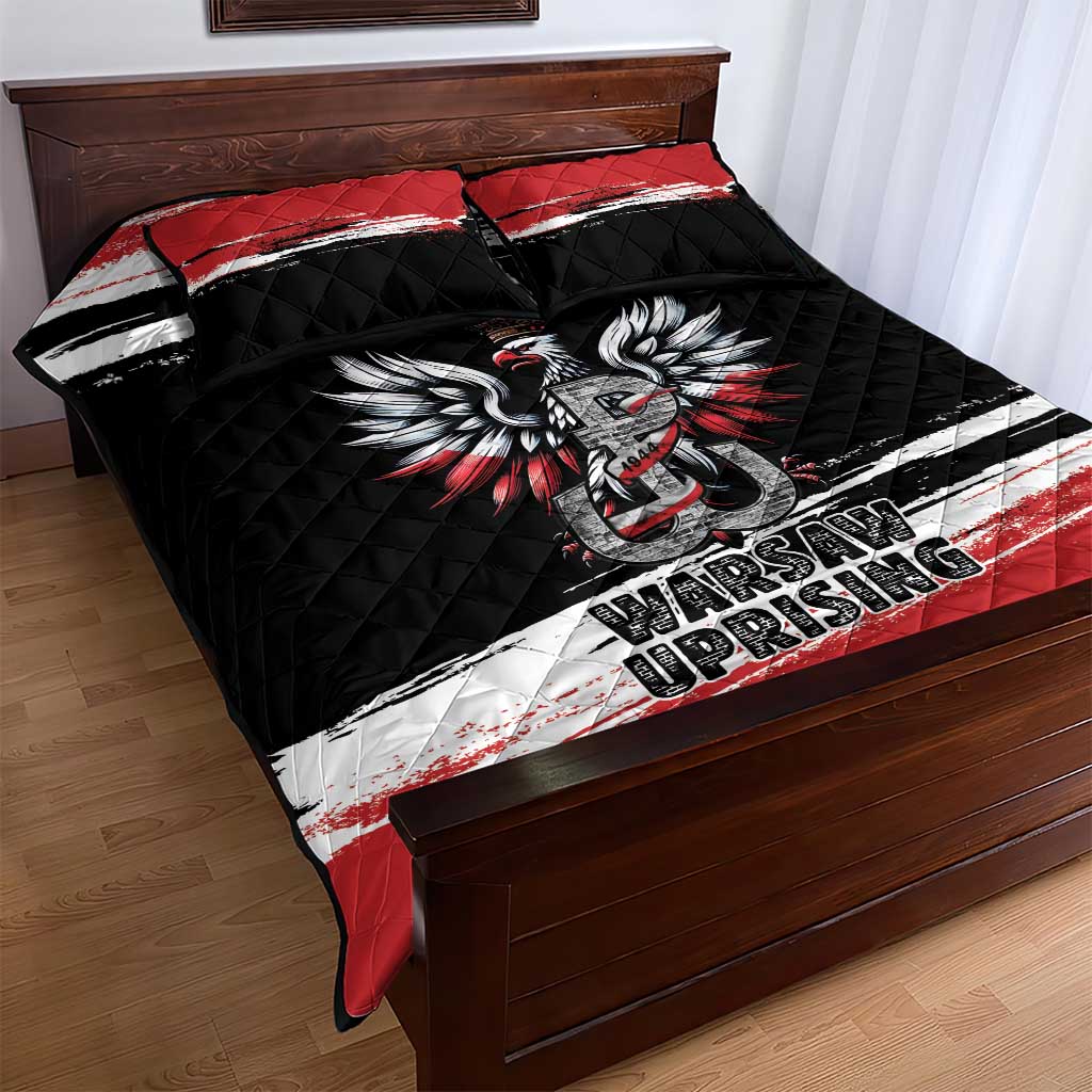 Warsaw Uprising 1944 Quilt Bed Set Polska Walczy Kotwica