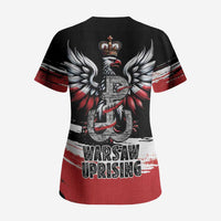 Warsaw Uprising 1944 Scrub Top Polska Walczy Kotwica