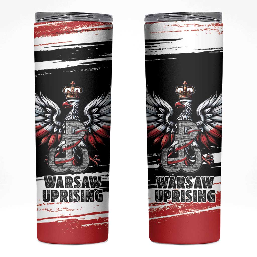 Warsaw Uprising 1944 Skinny Tumbler Polska Walczy Kotwica