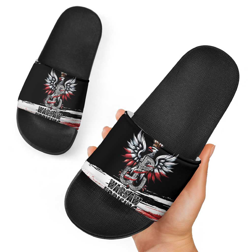 Warsaw Uprising 1944 Slide Sandals Polska Walczy Kotwica