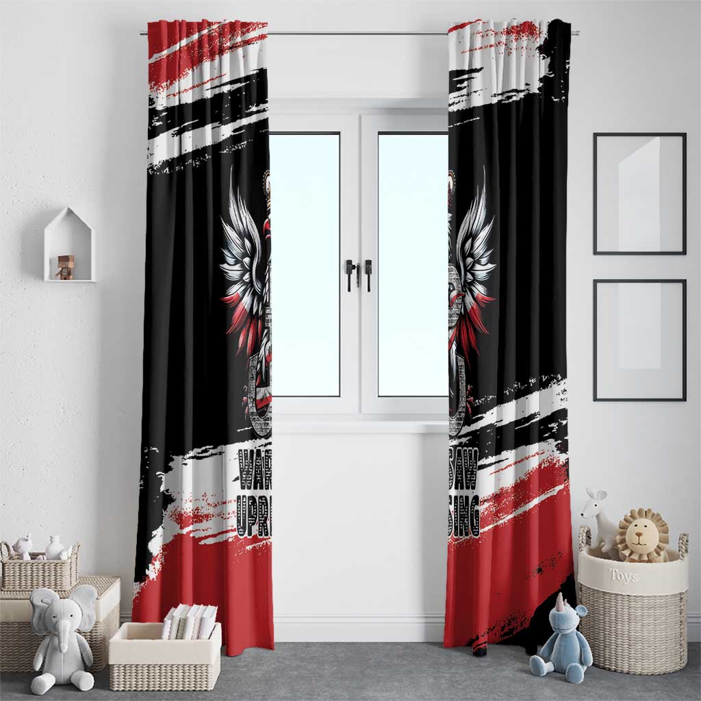Warsaw Uprising 1944 Window Curtain Polska Walczy Kotwica