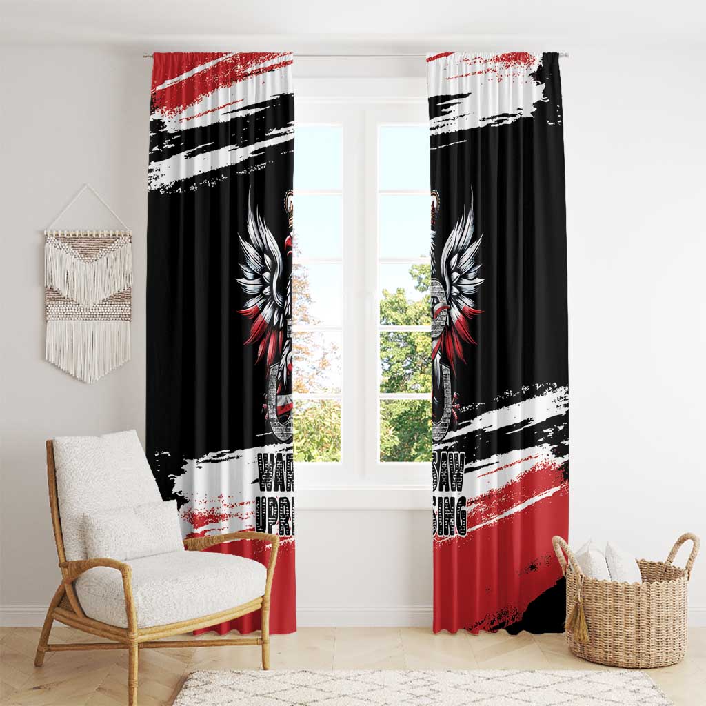 Warsaw Uprising 1944 Window Curtain Polska Walczy Kotwica
