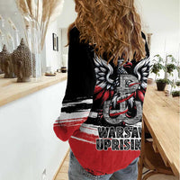 Warsaw Uprising 1944 Women Casual Shirt Polska Walczy Kotwica