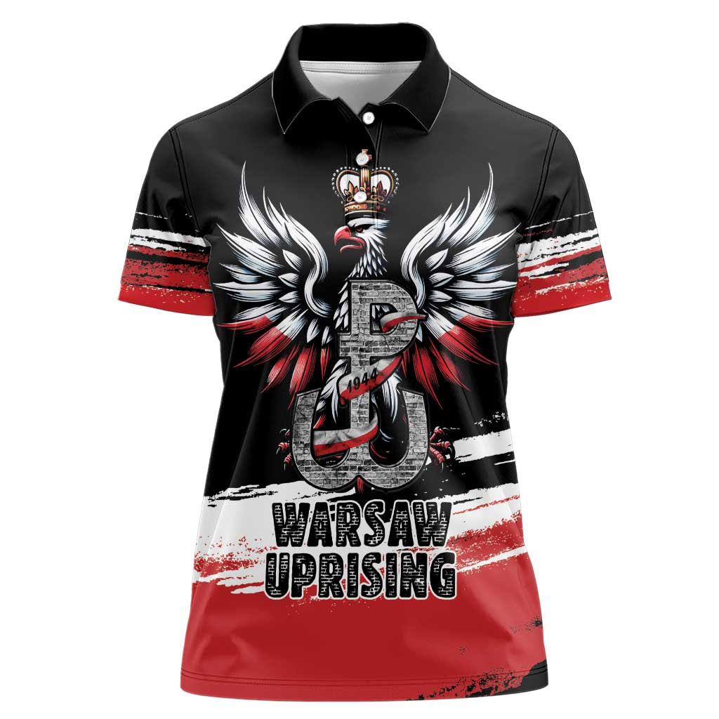 Warsaw Uprising 1944 Women Polo Shirt Polska Walczy Kotwica