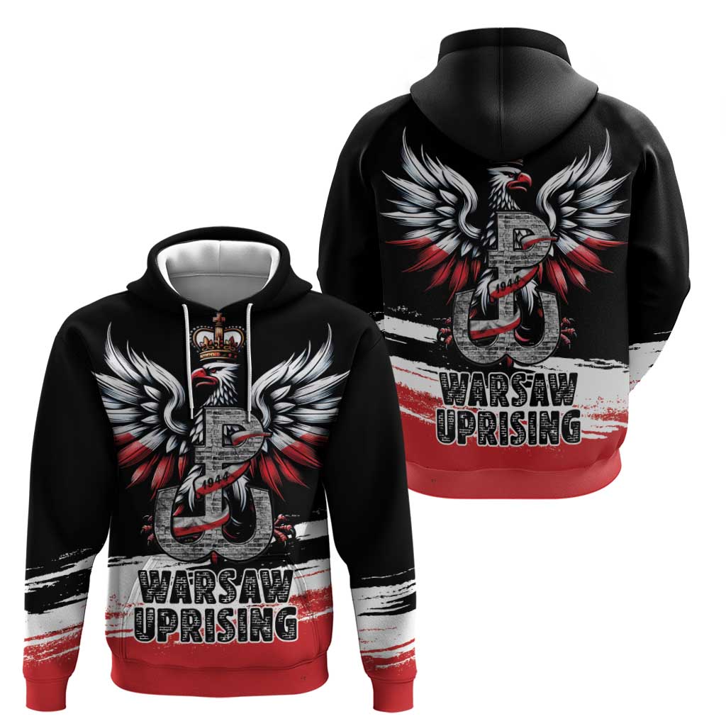 Warsaw Uprising 1944 Zip Hoodie Polska Walczy Kotwica