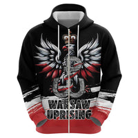 Warsaw Uprising 1944 Zip Hoodie Polska Walczy Kotwica