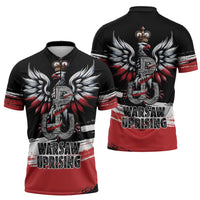 Warsaw Uprising 1944 Zipper Polo Shirt Polska Walczy Kotwica